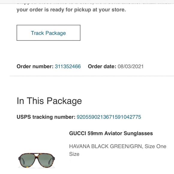 SOLD Authentic Gucci Havana Aviators - Picture 5 of 5